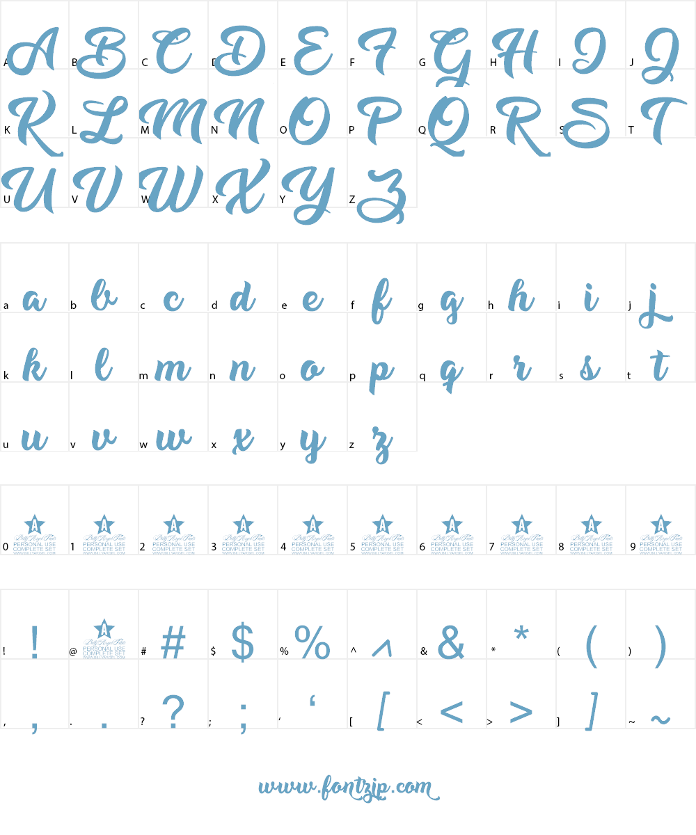 Music Magic Personal Use Font Character